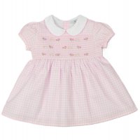 E33223: Baby Girls Smocked, Lined Dress (1-2 Years)